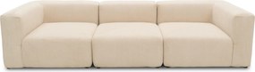 XXXLutz TROJMIESTNA POHOVKA, textil, krémová MID.YOU - Sedačky - 001776018413