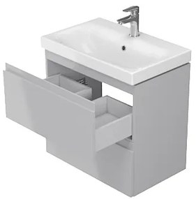 Cersanit Moduo Slim, závesná umývadlová skrinka 50cm, šedá lesklá, S929-005