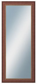 DANTIK - Zrkadlo v rámu, rozmer s rámom 50x120 cm z lišty ANGLIE hnedá Au Linka (612)