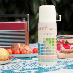 Krémová detská termoska 350 ml Periodic Table – Rex London