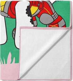 Bavlnená plážová osuška Labková patrola – Paw Patrol - motív Pod dinosaurou skalou - 100% bavlna - 70x90 cm