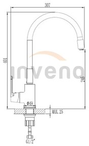 Invena JOGA BZ-32-L02-C Drezová batéria, biela - Invena