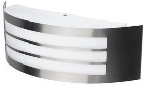 Vonkajšie nástenné svietidlo 1xE27/14W/230V IP44 matný chróm