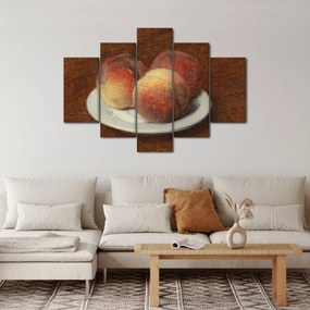 Obraz - Henri Fantin-Latour, Three Peaches on a Plate, reprodukcia (150x105 cm)