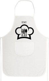 Kuchynská zástera Chef EMI, biela