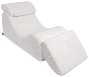 MeowBaby® Detské dizajnové kreslo Wave White