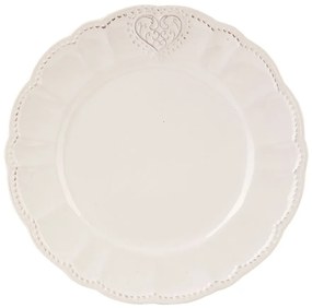 Dezertný keramický tanier Heart - Ø 21 cm