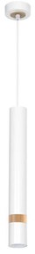 Luster na lanku JOKER WHITE WOOD 1xGU10/8W/230V