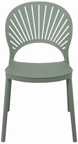 SOLEIL Pastelová zelená - MODERNÁ STOLIČKA DO KUCHYNE ZÁHRADY KAVIARNE (STOHOVATEĽNÁ)