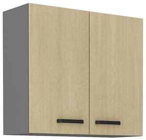 Kuchynská skrinka SCANDI jedľa/antracitová 80g-72 2f