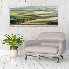 Obraz - Výhľad na krajinu (120x50 cm)