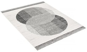 Kusový koberec PP Batala krémovočierný 120x170cm