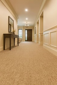 Tapibel, Metrážny koberec Cobalt SDN 64031-AB béžovo-hnedý, záťažový, na mieru, šíře 4m,5m, hnedá, ab (mriežka), chodba / predsieň