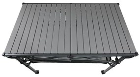 Skladací kempingový stôl 118x70 cm antracit