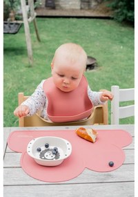 Tmavoružové silikónové prestieranie Kindsgut Cloud, 49 x 27 cm