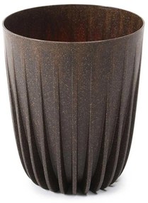 Kvetináč STRIPPED ECO VI 25 cm kávovo hnedý
