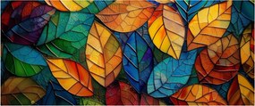 Obraz - Mozaika z listov (120x50 cm)
