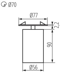 Podhľadové bodové svietidlo CHIRO 1xGU10/35W/230V čierna