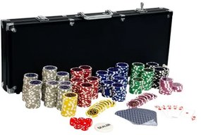 Pokerový set, 500 žetónov Ultimate black