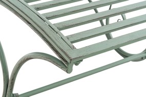 Kovová záhradné lehátko Amiens - Zelená antik