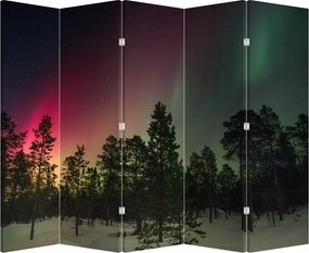 Paraván - Polárna žiara (210x170 cm)