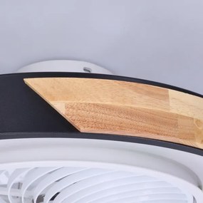 Brilagi-LED stmievateľné svietidlo s ventilátorom LED/30W/230V 3000-6500K čierna