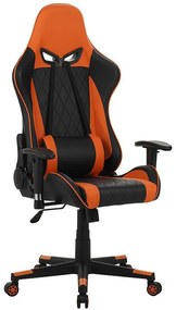 Kreslo pre Hráča Backhus 8059 čierna/oranžová