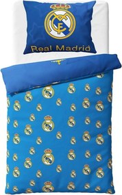 Bavlnené posteľné obliečky FC Real Madrid - Blue Stars - rozbalené