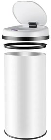 Odpadkový koš automatický senzor 40 litrov biela DC kábel zdarma