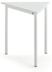 Stôl SONITUS TRIANGEL, 800x700x720 mm, HPL - biela, biela