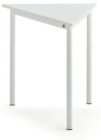 Stôl SONITUS TRIANGEL, 800x700x720 mm, HPL - biela, biela