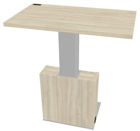 Výškovo nastaviteľný rokovací stôl Verno+ 120 x 70 cm, agát