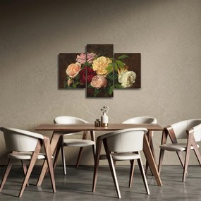 Obraz - Henri Fantin-Latour, Roses de Nice on a Table, reprodukcia (90x60 cm)