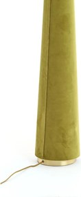 Zelená stojacia lampa s textilným tienidlom (výška 168 cm) Devia – Light &amp; Living