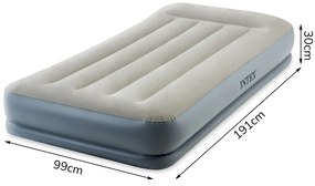 Nafukovací matrac 191x99 cm s pumpou pre jedného INTEX 64116ND