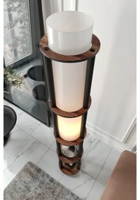 Stojacia lampa s poličkami NOTO 1xE27/40W/230V hnedá/čierna