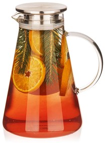 4Home Sklenený džbán s viečkom Jug Hot&Cool, 1,8 l