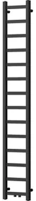 Mexen Bolt, vykurovacie teleso 1800 x 300 mm, 351 W, spodné a stredové, čierna, W126-1800-300-00-70