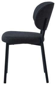 Tmavosivá jedálenská stolička Fowler – Unique Furniture