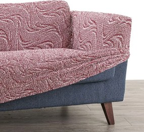 Bielastické poťahy BRILLANTE bordó kreslo ušiak (š. 60 - 110 cm)