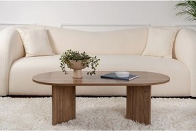 Tmavohnedý konferenčný stolík v dekore orecha 60x119 cm Sable – Kalune Design