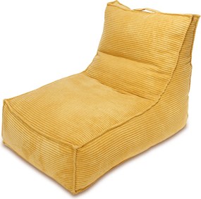 Sedací vak Leone XXL s penovou výplňou – menčester, MOOD Farba MOOD: Žltý