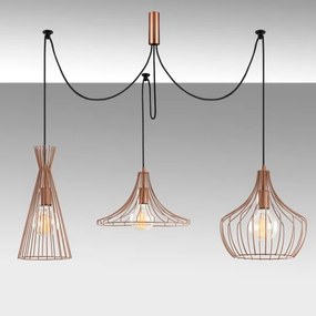 Luster na lanku MEZOPOTAMYA 3xE27/40W/230V pavúk