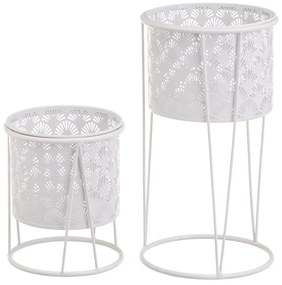 Kovové stojany na kvety v súprave 2 ks ø 22 cm (výška 40 cm) – Casa Selección