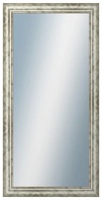 DANTIK - Zrkadlo v rámu, rozmer s rámom 60x120 cm z lišty TRITON široký strieborný (2950)