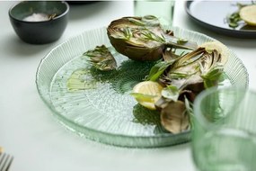 Zelený sklenený servírovací tanier ø 30 cm Kusintha – Bitz