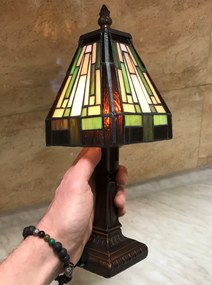 Lampa tiffany stolová JASPER 11*32