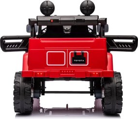 LEAN CARS Elektrické autíčko Toyota FJ 4x4, červené