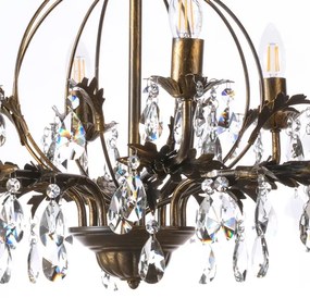 ONLI - Luster na reťazi TERESA 8xE14/6W/230V bronzová