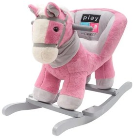 PLAYTO Hojdacia hračka s melódiou PlayTo rúžový koník